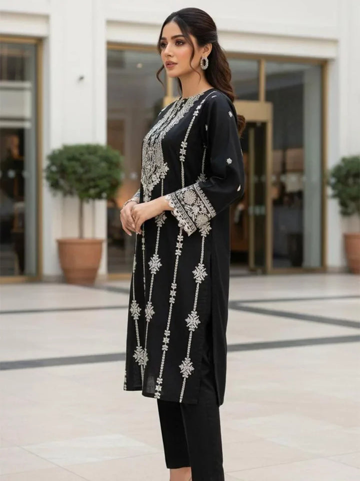 Salitex Women Embroidered Georgette 2 Piece Suit PML2PEC237 - Summer Collection