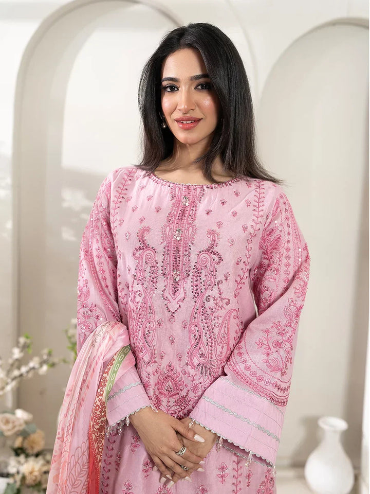 Salitex Women Embroidered Cotton 3 Piece Suit SPL3PEF125 - Summer Collection