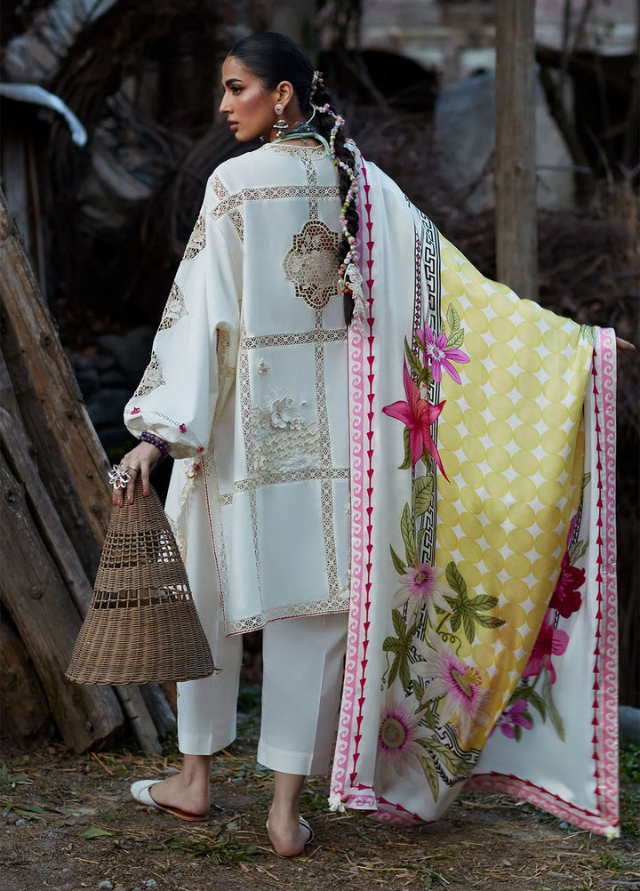 Kashmee Legacy by Elan Unstitched Embroidered Lawn 3 Piece Suit EL26ULKL Deodar EL26-11B - Festive Collection