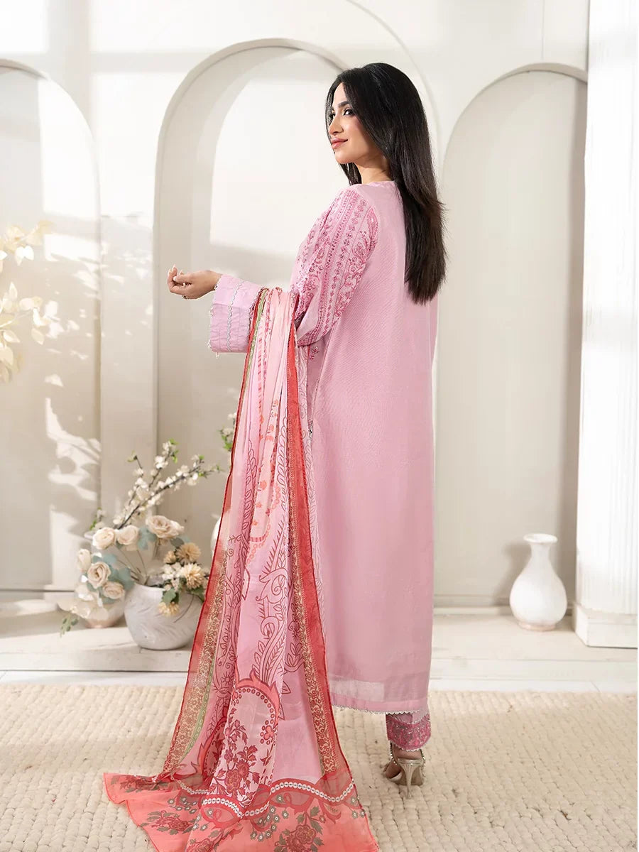 Salitex Women Embroidered Cotton 3 Piece Suit SPL3PEF125 - Summer Collection