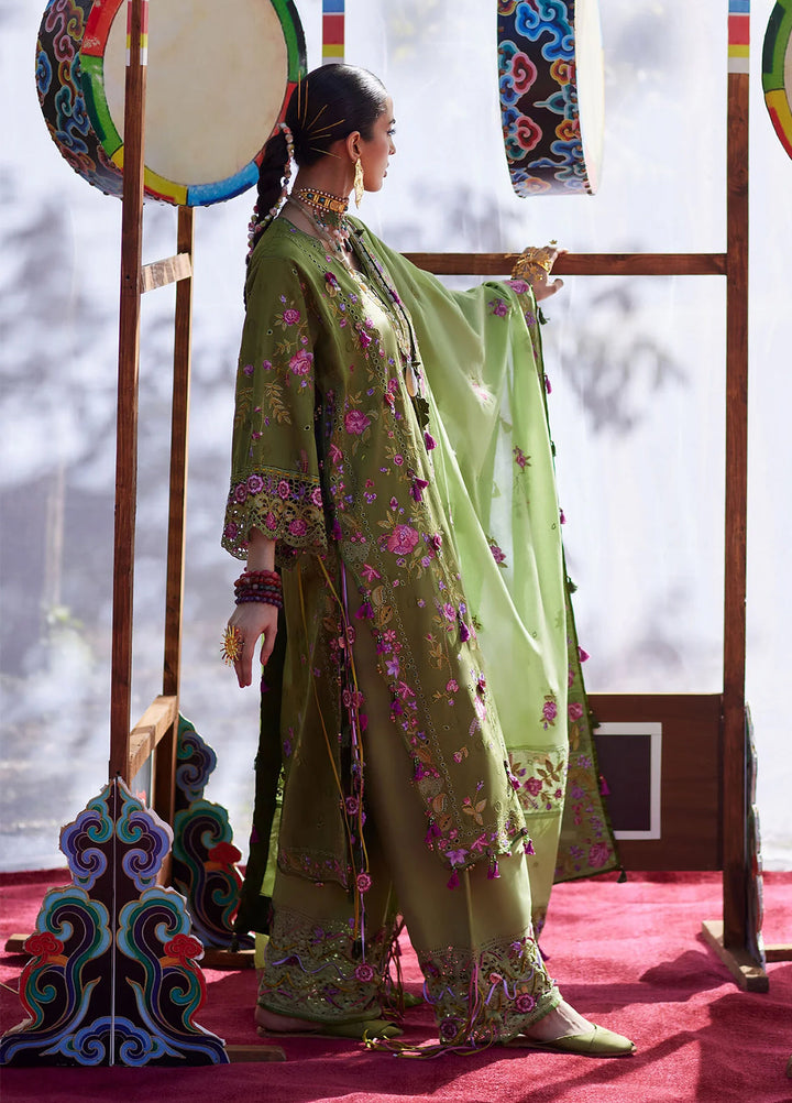 Kashmee Legacy by Elan Unstitched Embroidered Jacquard Lawn 3 Piece Suit EL26ULKL Gulraaz EL26-08A - Festive Collection