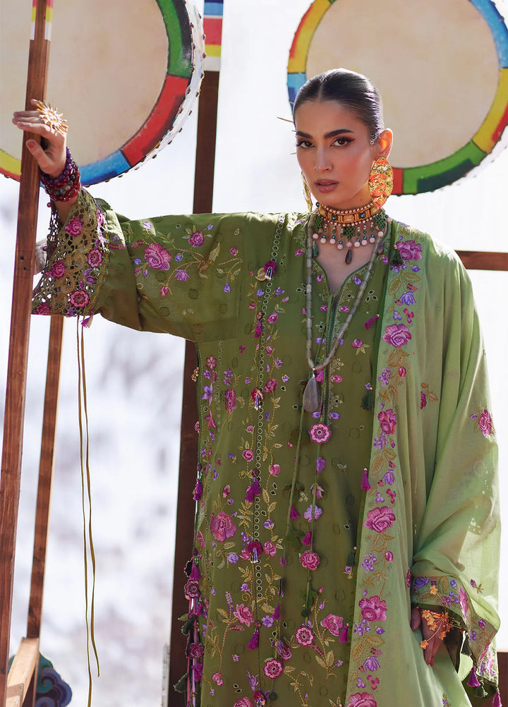 Kashmee Legacy by Elan Unstitched Embroidered Jacquard Lawn 3 Piece Suit EL26ULKL Gulraaz EL26-08A - Festive Collection