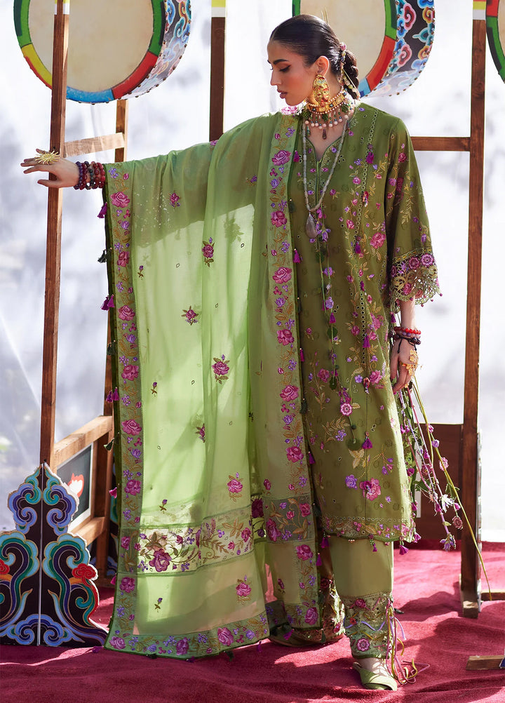 Kashmee Legacy by Elan Unstitched Embroidered Jacquard Lawn 3 Piece Suit EL26ULKL Gulraaz EL26-08A - Festive Collection