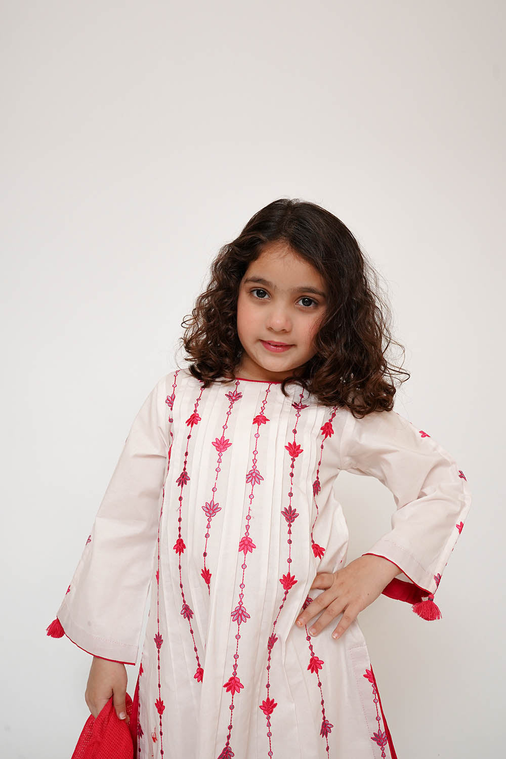 Senorita Kids RTW Embroidered Cotton 3 Piece Suit KAD-03425 Eid Collection