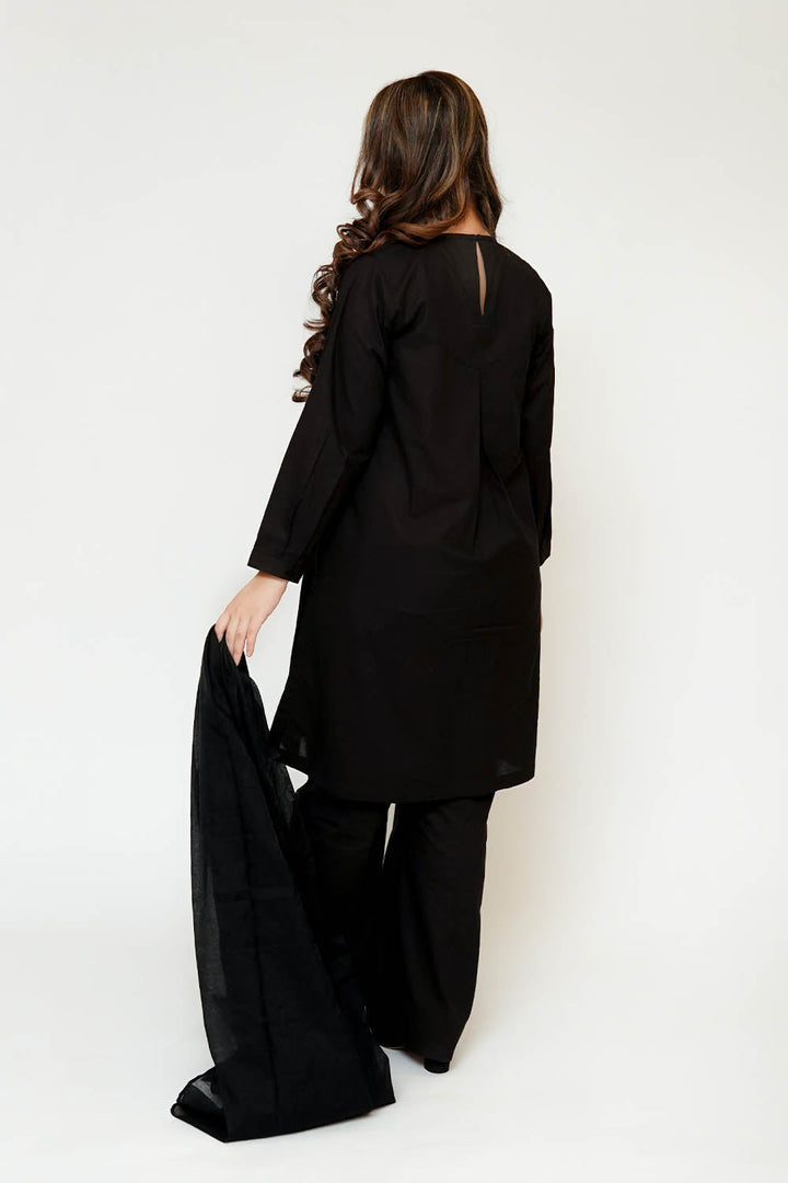 Monochrome by Senorita Girls RTW Embroidered Cotton 3 Piece Suit GAD-03491 Casual Collection