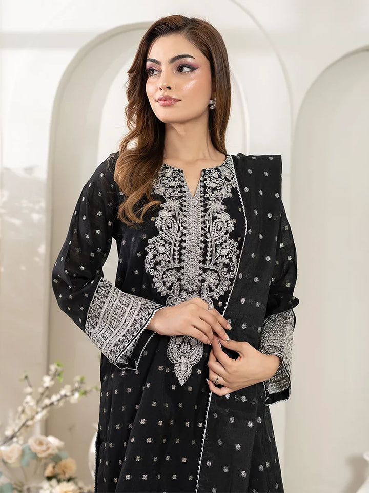 Salitex Women Embroidered Jacquard 3 Piece Suit EUAL3PEF236 - Summer Collection