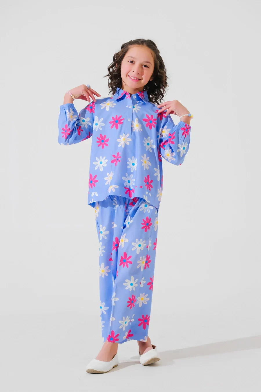 Dhaga Kids Pret Printed Poly lawn 2 Piece Ciro SPD25K10 - Summer Collection