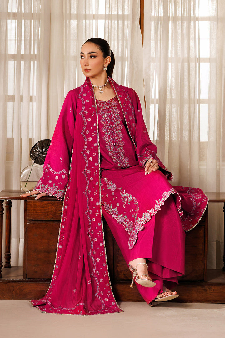 Noore Eid by Panache Women RTW Embroidered Raw Silk 3 Piece Suit Misha - Eid Collection