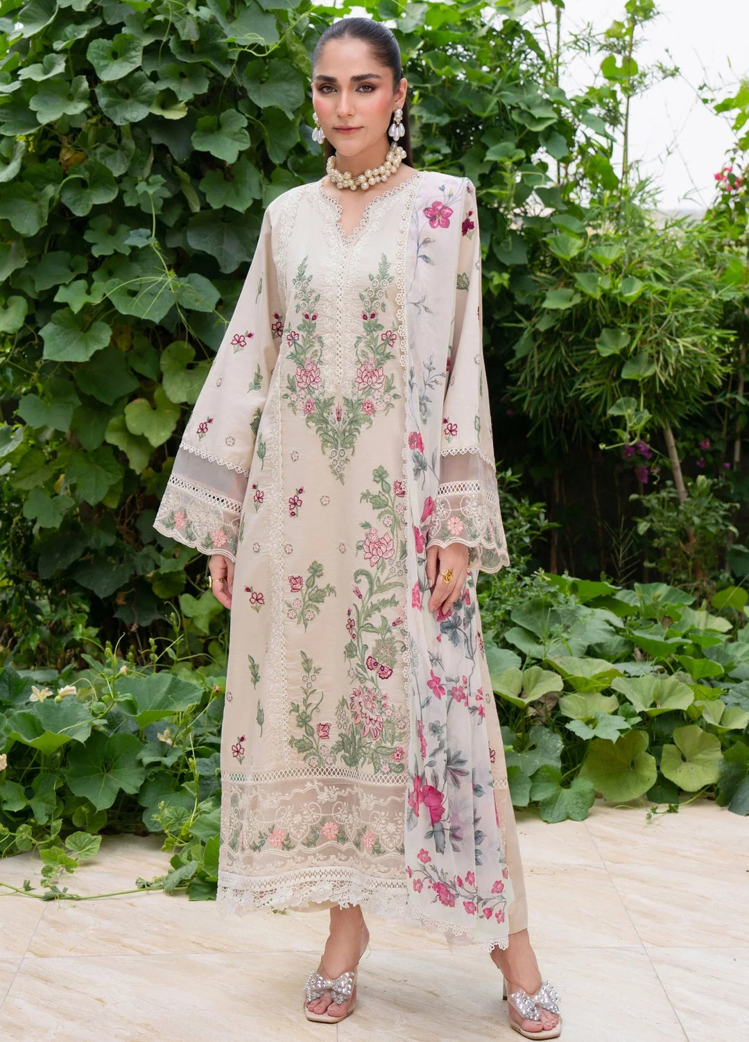 Chandan Nagri RTW Embroidered Lawn 3 Piece Suit Mirae-Noor - Casual Collection