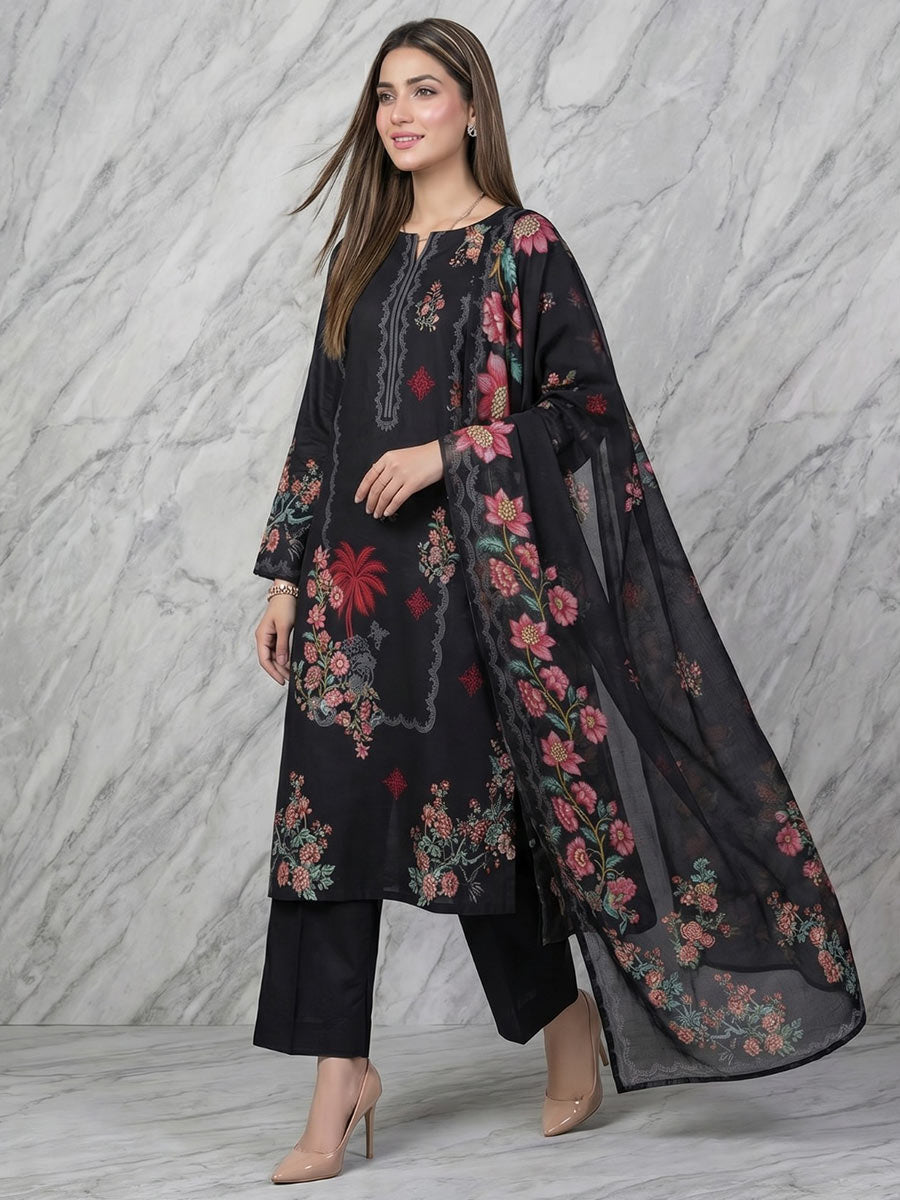 Salitex Unstitched Printed Lawn 3 Piece Suit SSW6U3P420 Summer Collection