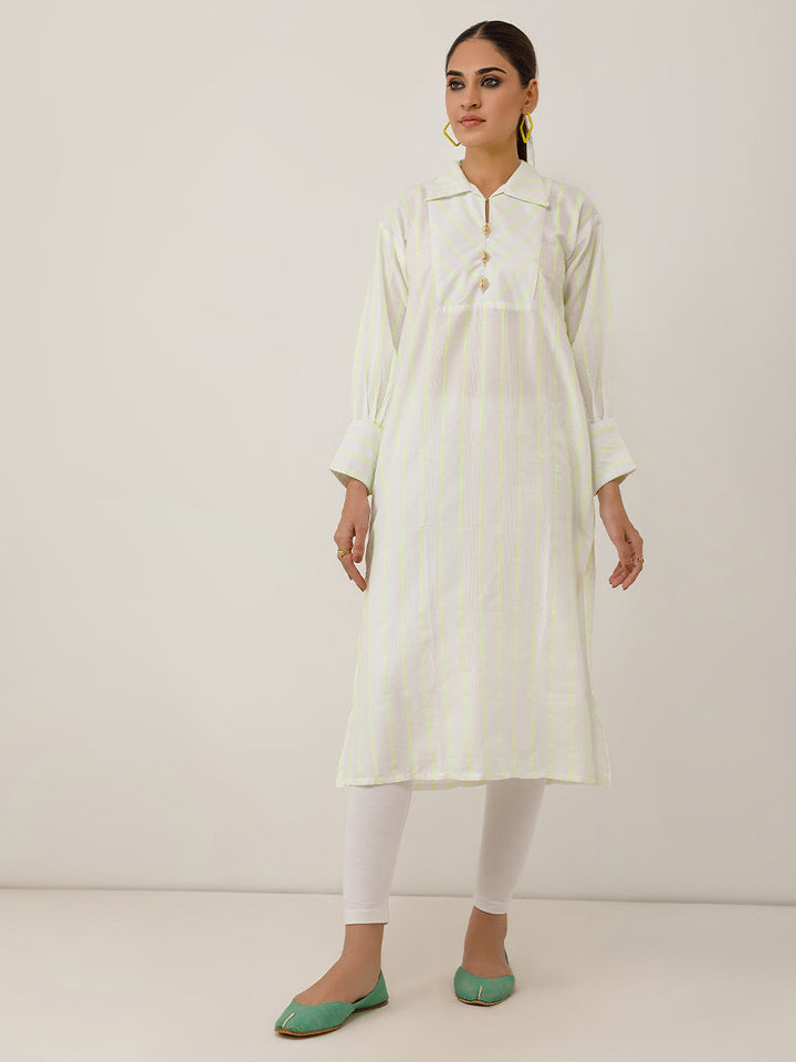 Salitex Women Printed Silk 1 Piece Shirt CPS23DF005 - Summer Collection
