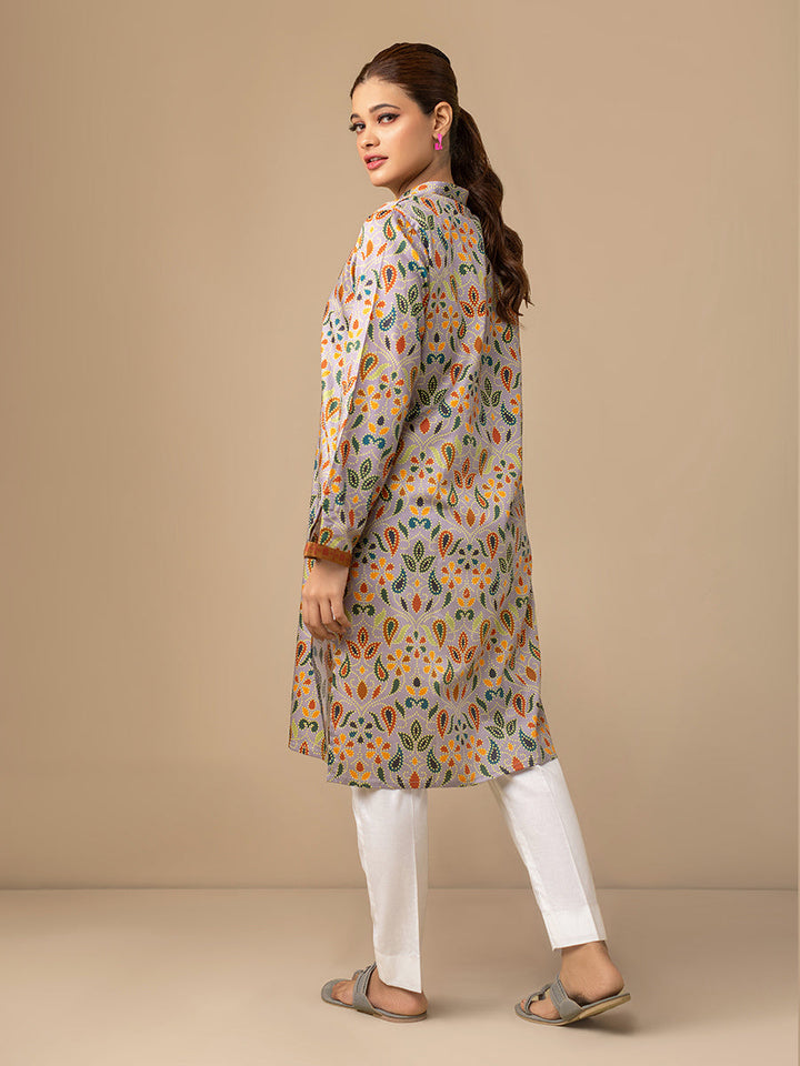 Salitex Women Printed Silk 1 Piece Shirt CPS23DC027 - Summer Collection