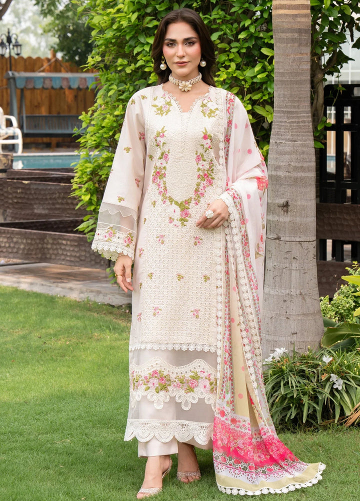 Chandan Nagri RTW Embroidered Lawn 3 Piece Suit Rumie-Veil - Casual Collection