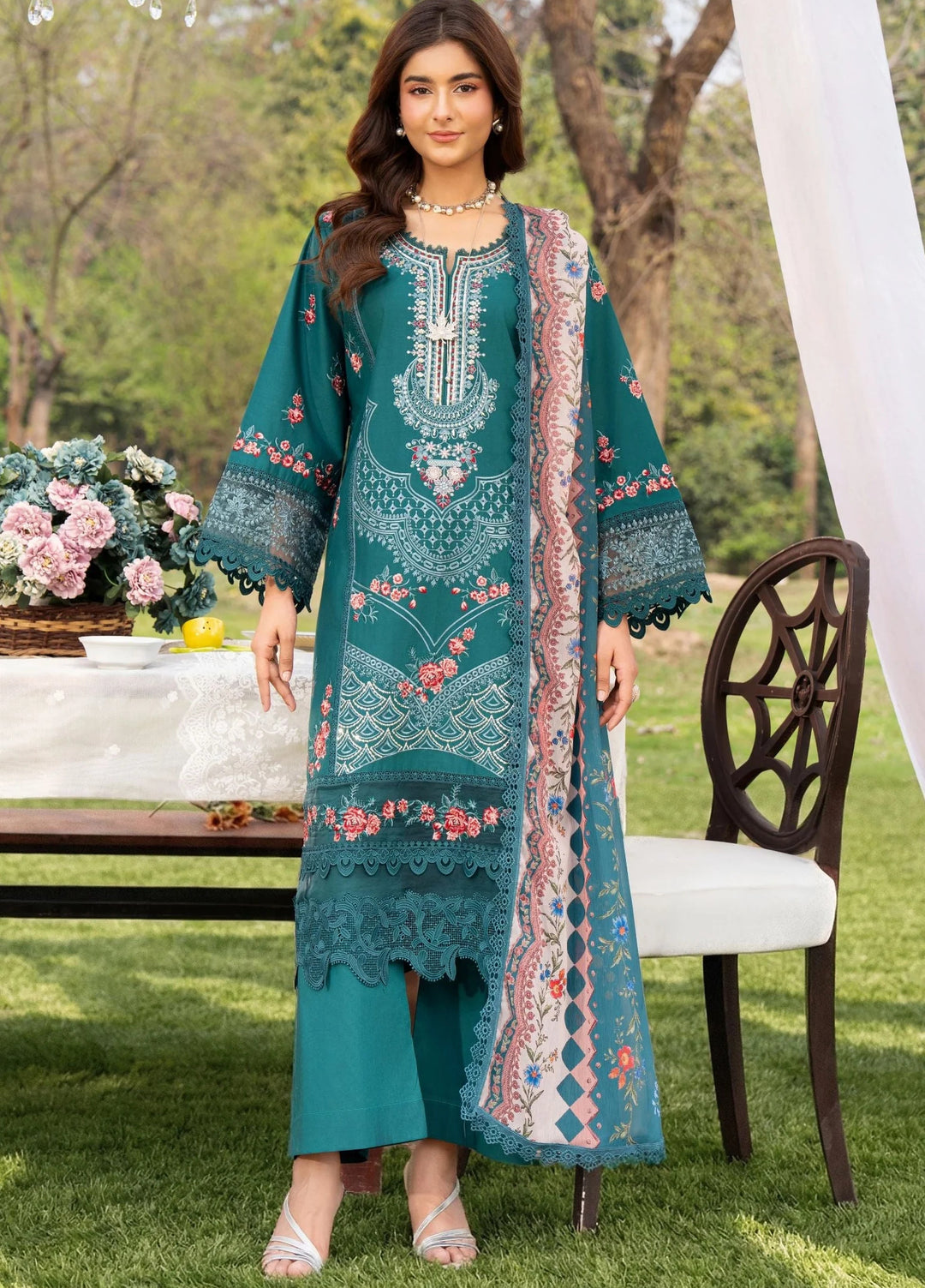 Chandan Nagri RTW Embroidered Lawn 3 Piece Suit Spanish Muse - Casual Collection