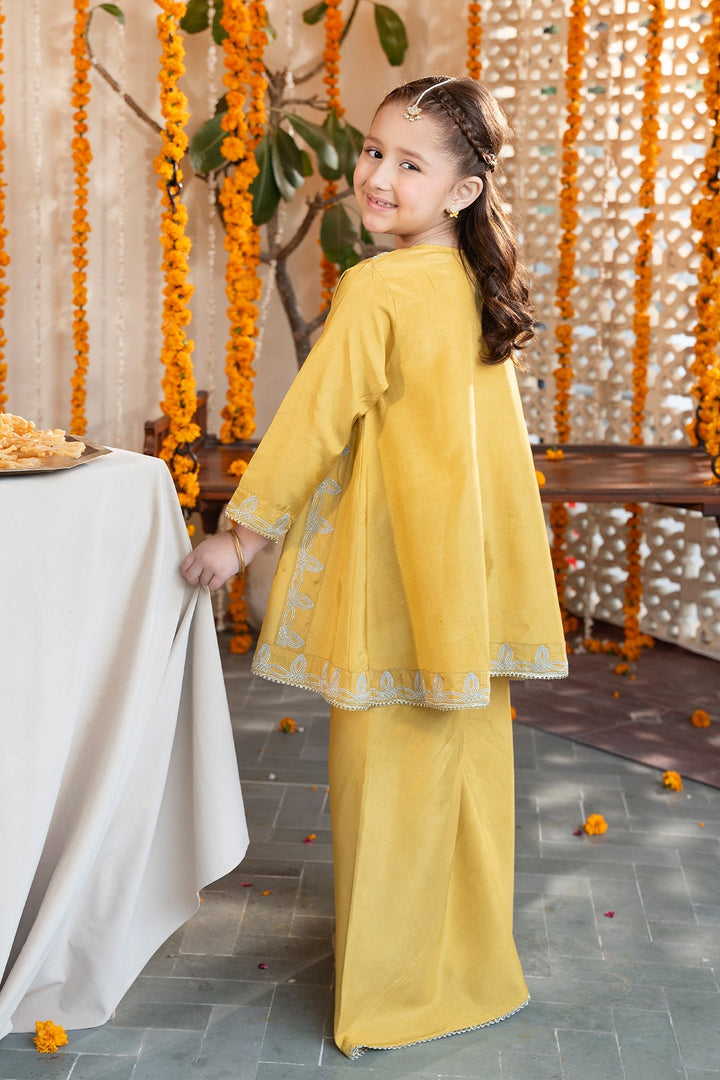 Noore Eid by Panache Girls RTW Embroidered Silk 2 Piece Suit Hoor - Eid Collection