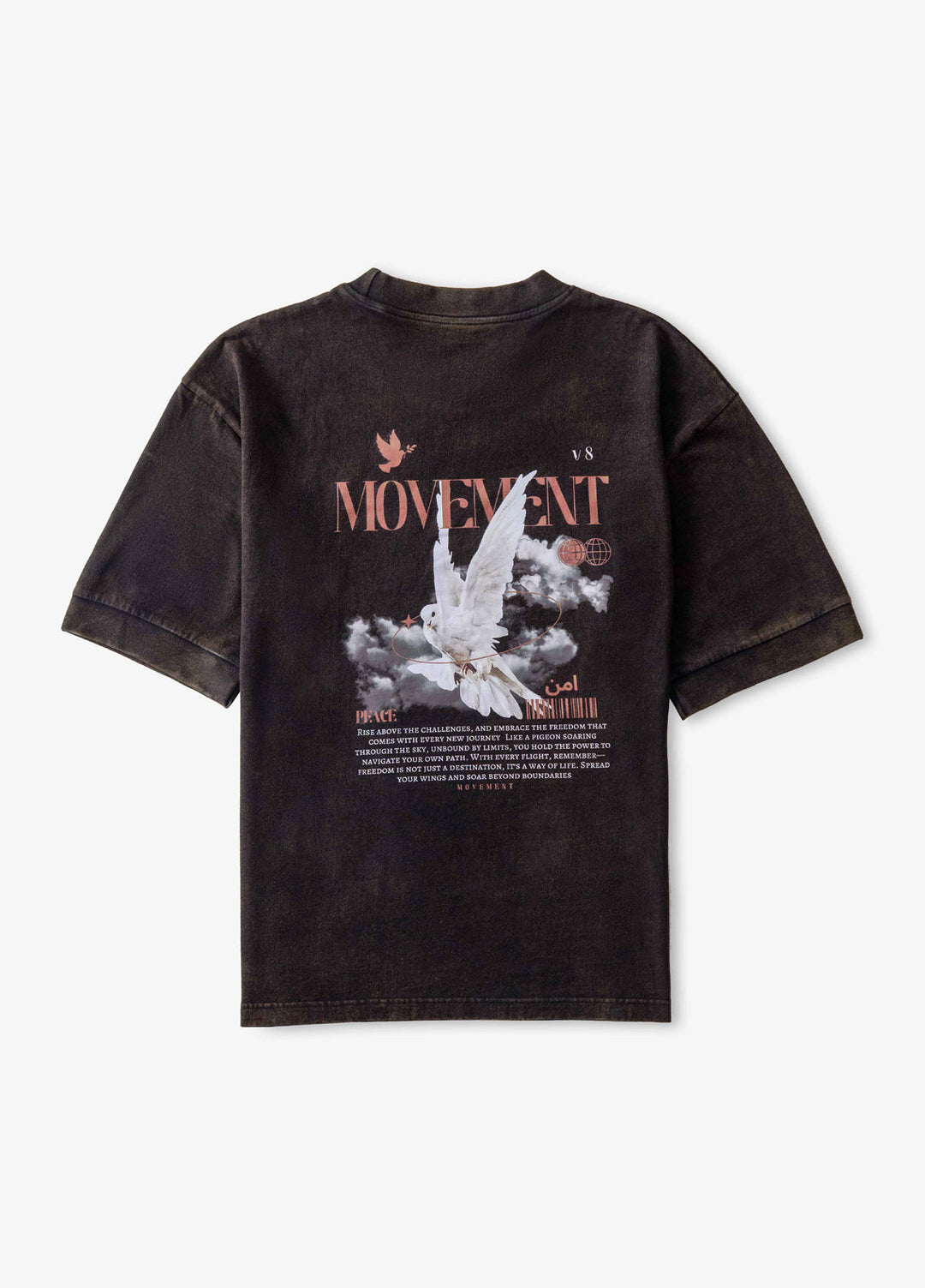 Movement Unisex Exodus Black Acid Wash Tee - Western Collection