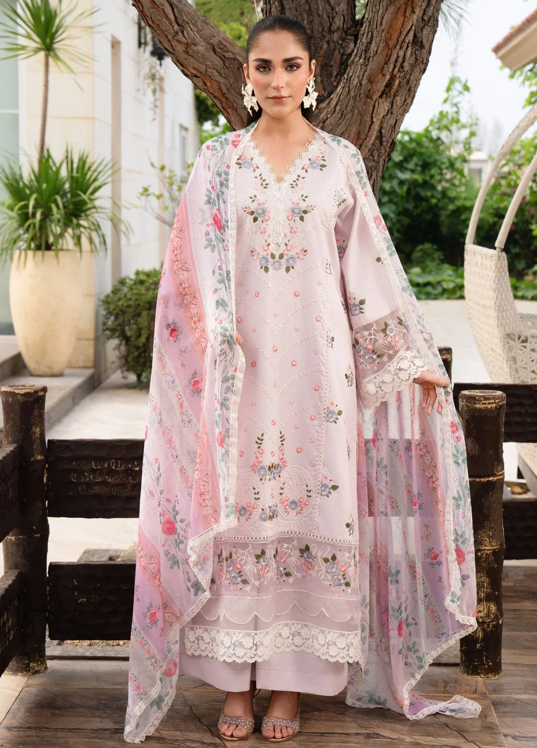 Chandan Nagri RTW Embroidered Lawn 3 Piece Suit Elan-Mae - Casual Collection