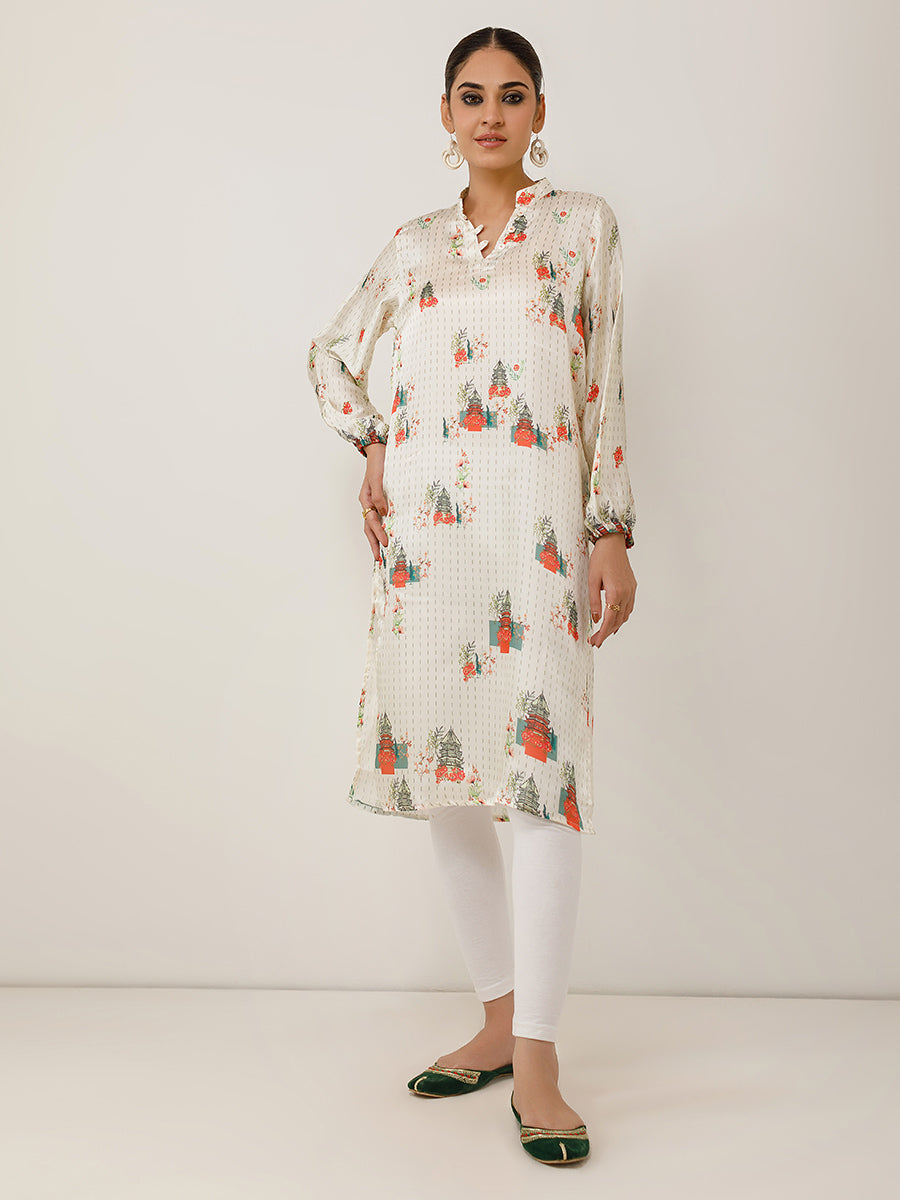 Salitex Women Printed Cambric 1 Piece Shirt CPS23DH001 - Summer Collection
