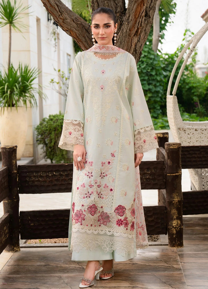 Chandan Nagri RTW Embroidered Lawn 3 Piece Suit Whimsay-Pine - Casual Collection