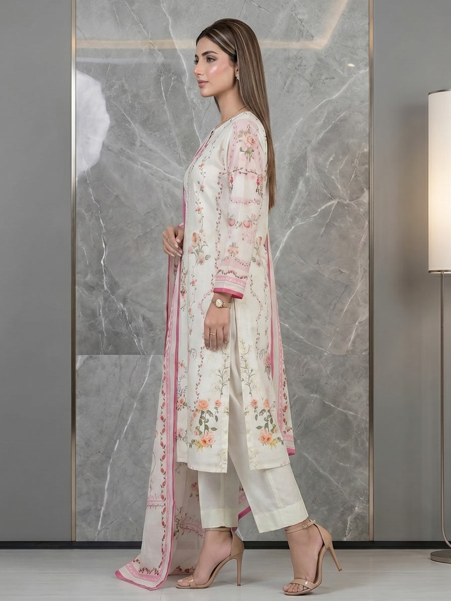 Salitex Unstitched Printed Lawn 3 Piece Suit SSW6U3P421 Summer Collection