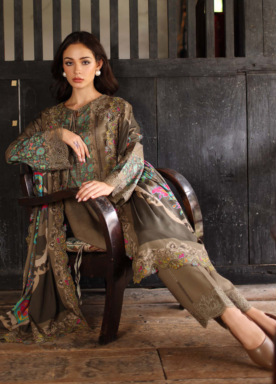 Aniiq by Charizma Unstitched Embroidered Linen 3 Piece Suit CHR26ULA ANW7-05 - Casual Collection