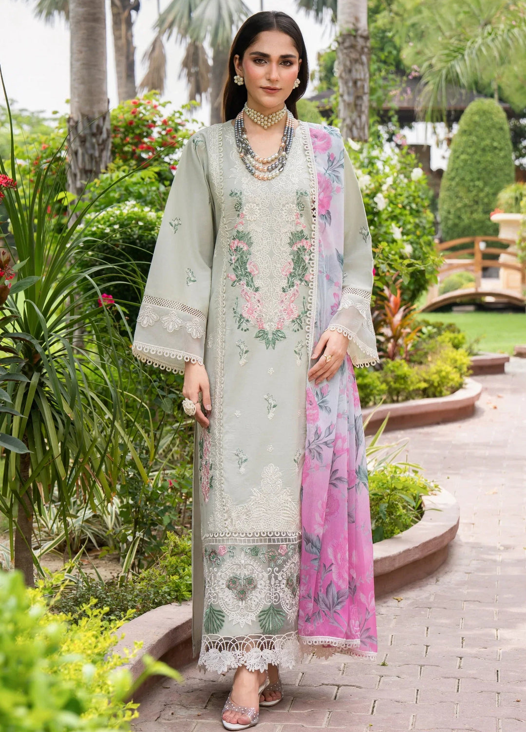 Chandan Nagri RTW Embroidered Lawn 3 Piece Suit Tropical-Tale - Casual Collection