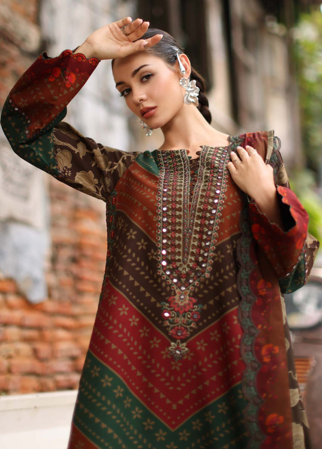 Aniiq by Charizma Unstitched Embroidered Linen 3 Piece Suit CHR26ULA ANW7-06 - Casual Collection