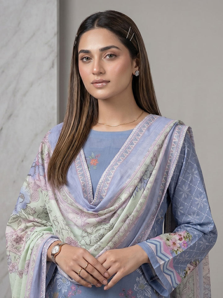 Salitex Unstitched Printed Lawn 3 Piece Suit SSW6U3P414 Summer Collection