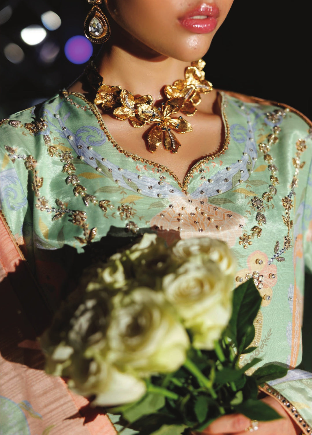 Luxe by Rang Rasiya Unstitched Printed Raw Silk 3 Piece Suit RR26ULS Marvelle - Festive Collection