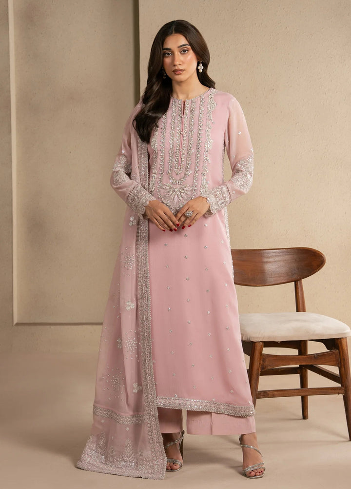 Xenia Formals Unstitched Embroidered Chiffon 3 Piece Suit XF-1289 Nila - Festive Collection