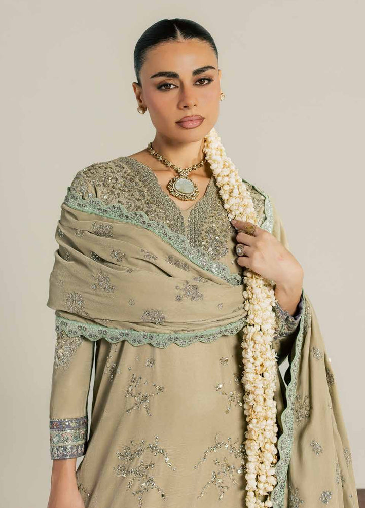 Maya by Nureh Unstitched Embroidered Velvet 3 Piece Suit NU26UMV NW-132 - Wedding Collection
