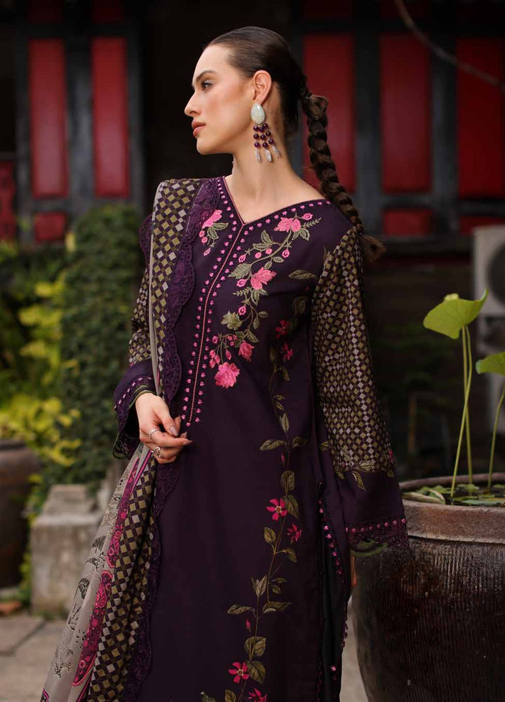 Combination by Charizma Unstitched Embroidered Linen 3 Piece Suit CHR26UCL CCW7-05 - Casual Collection