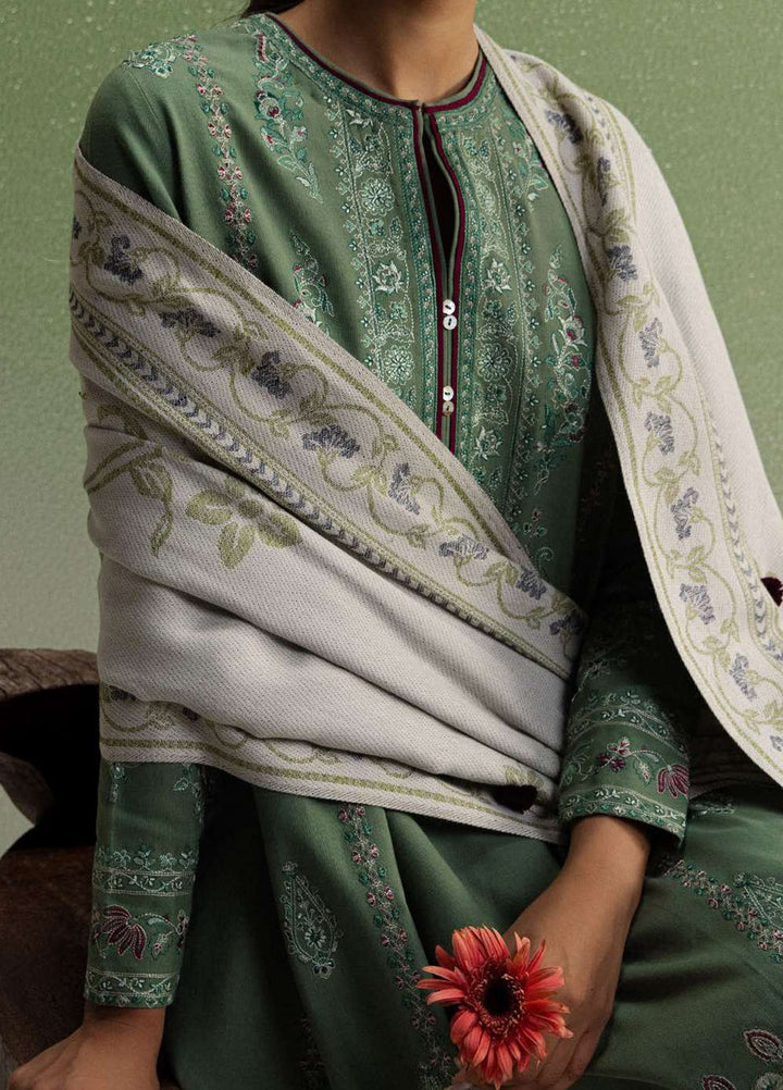 Coco by Zara Shahjahan Unstitched Khaddar 3 Piece Suit CZS26UKW SARD 1B - Winter Collection