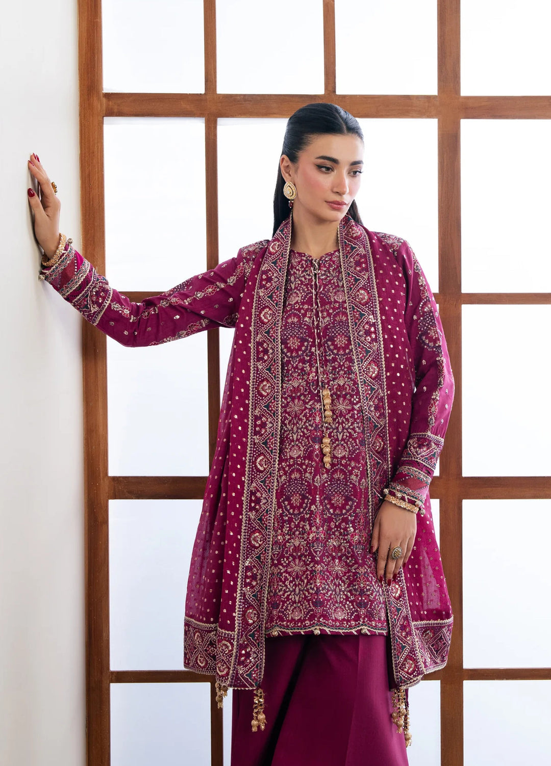 Xenia Formals Unstitched Embroidered Chiffon 3 Piece Suit D-06 Nayra - Festive Collection