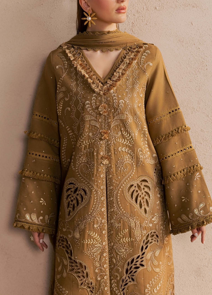 Nureh Unstitched Embroidered Karandi 3 Piece Suit NU26UKE NE-270 - Festive Collection