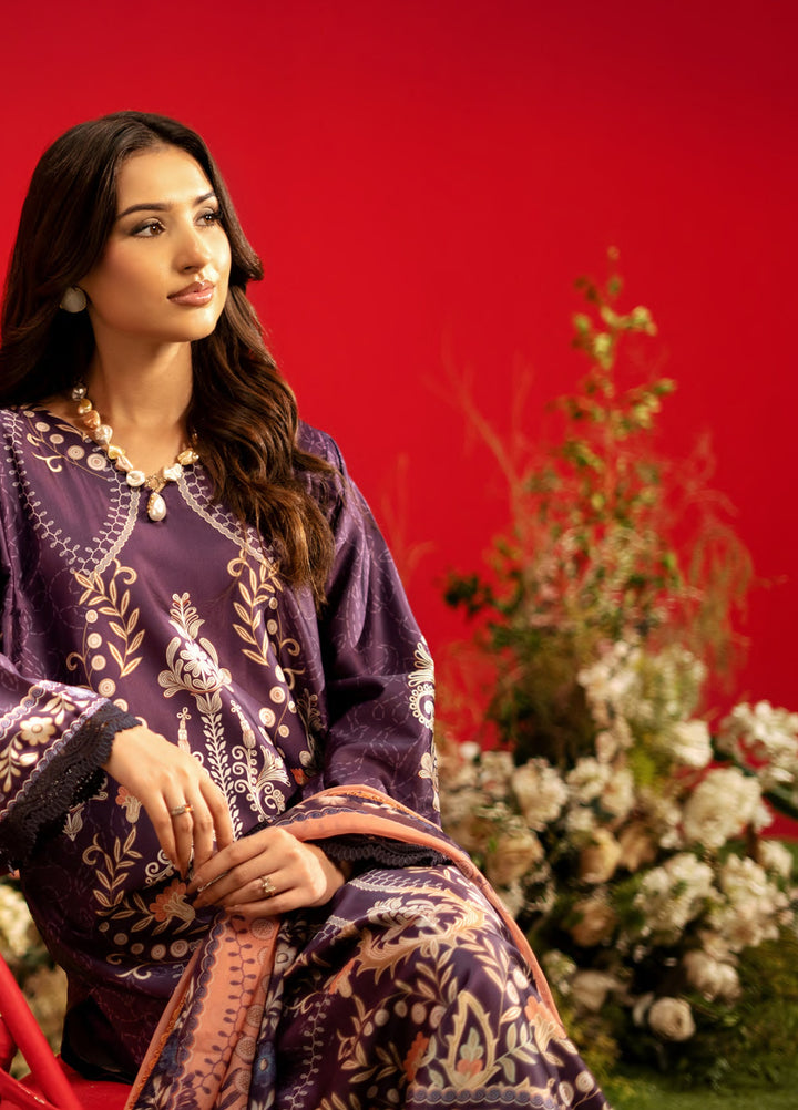Marine by Rashid Textiles Unstitched Printed Luxury Silk 3 Piece Suit RT26USM D-3905 - Winter Collection