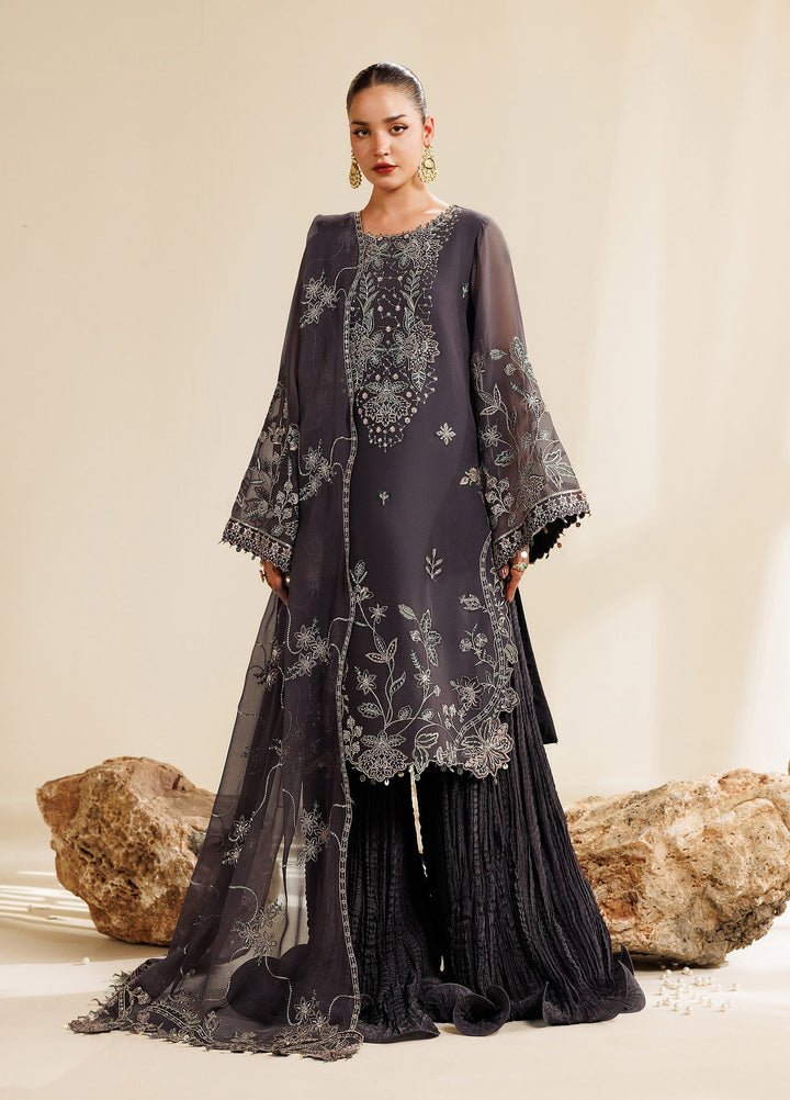 Sireine by Alizeh Fashion Unstitched Embroidered Chiffon 3 Piece Suit AF26UCS AF-CH-2291-LUMINA - Festive Collection