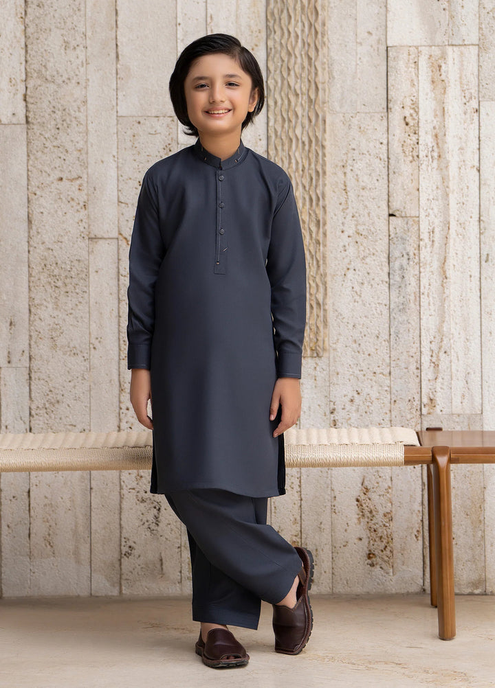 Buraq Boys RTW Solids Wash N Wear Kurta Shalwar Suit Eesa Casual Collection