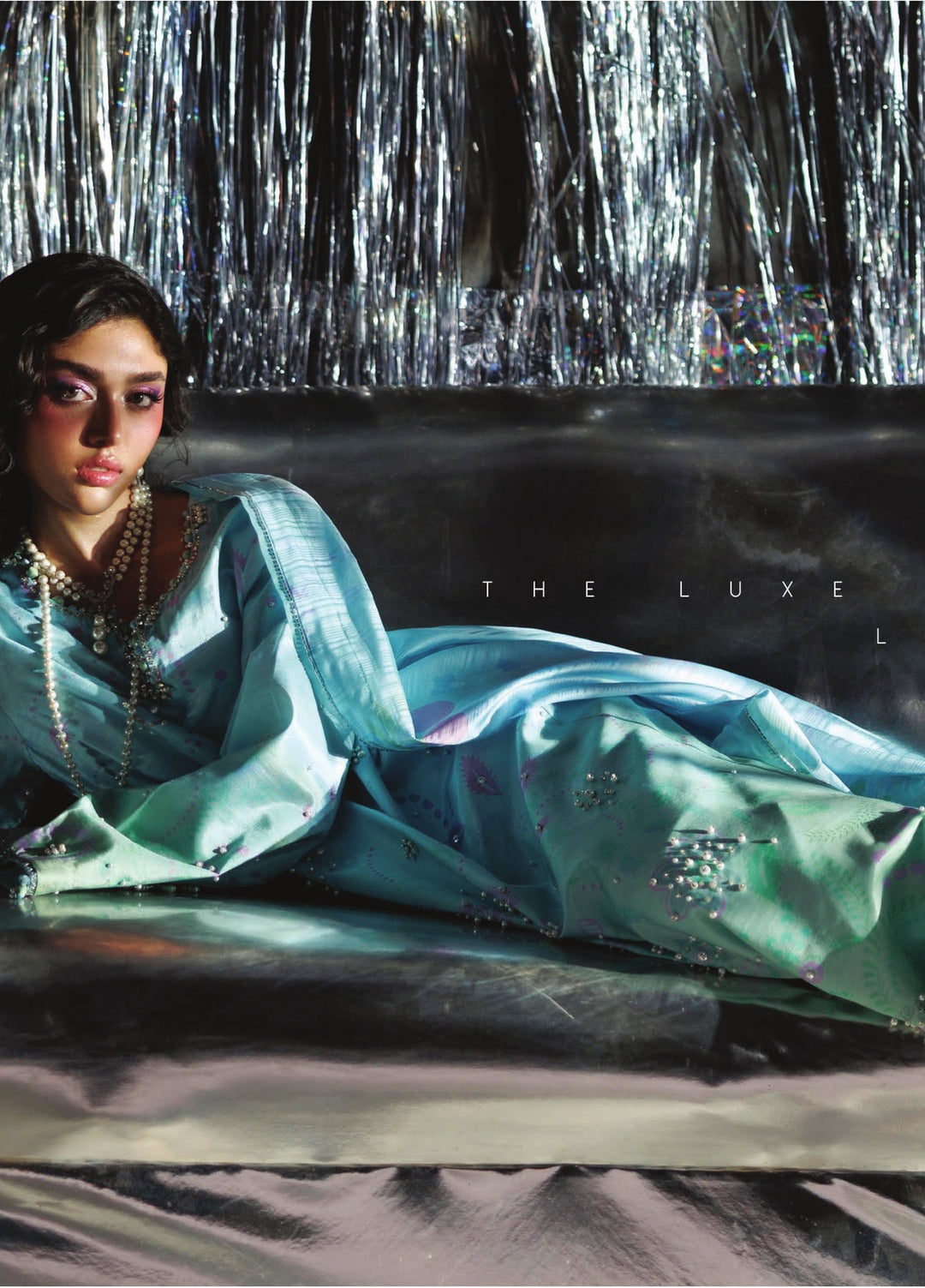 Luxe by Rang Rasiya Unstitched Printed Raw Silk 3 Piece Suit RR26ULS Luvelle - Festive Collection