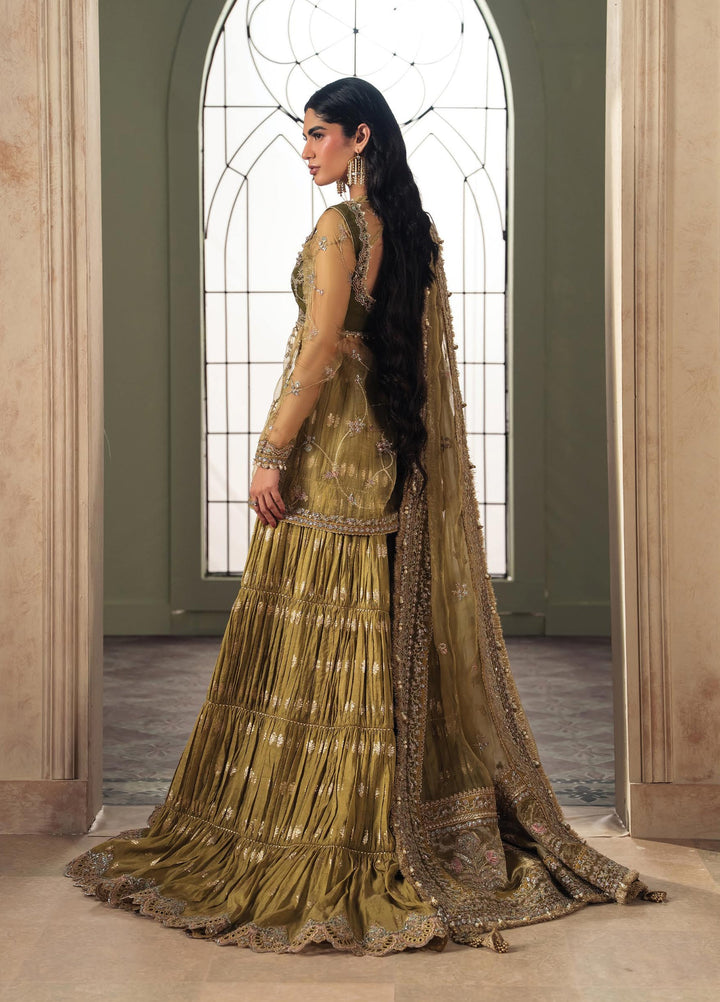 Luminara by Ayzel Unstitched Embroidered Organza 3 Piece Suit AAF26UWL Iril AYZ-179 - Wedding Collection