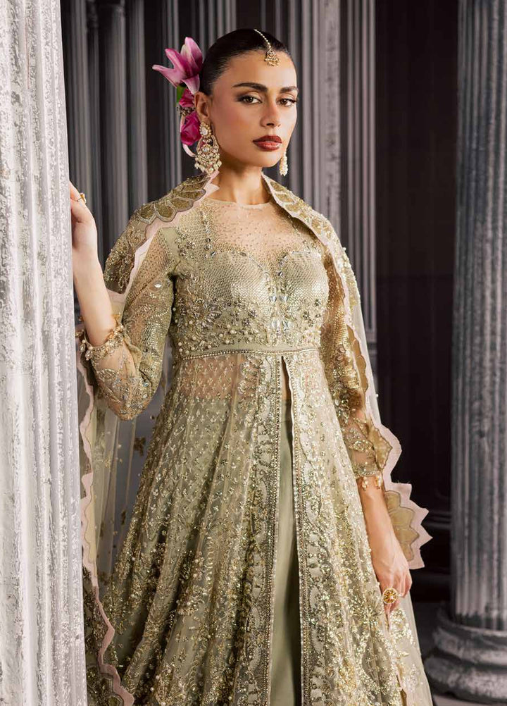 Muse Formal by Nureh Unstitched Embroidered Net 3 Piece Suit NU26UMF NFM-03 - Wedding Collection