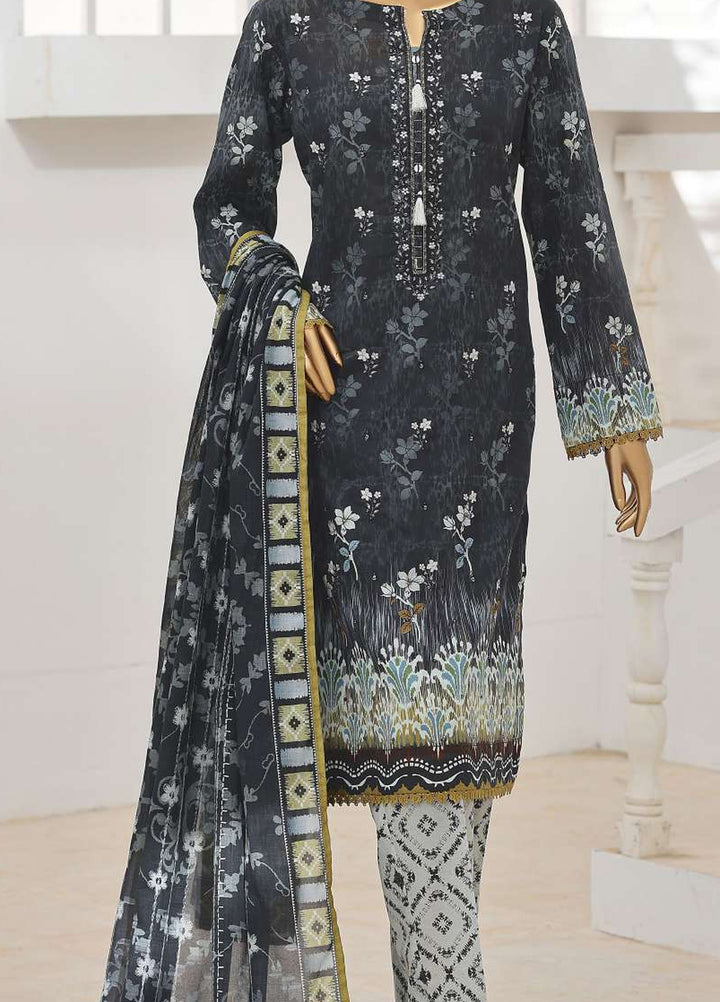 Zouk by HZ Textiles Unstitched Printed Lawn 3 Piece Suit HZ26UZL ZEC-1160 - Casual Collection