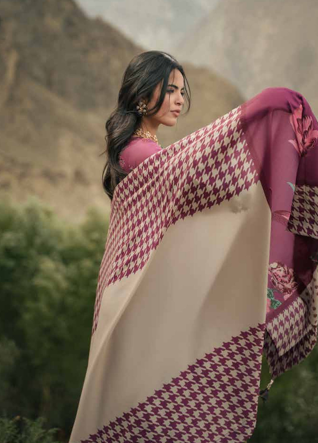Poshima by Charizma Unstitched Peach Leather 3 Piece Suit CHR26UPP PSW6-13 - Casual Collection