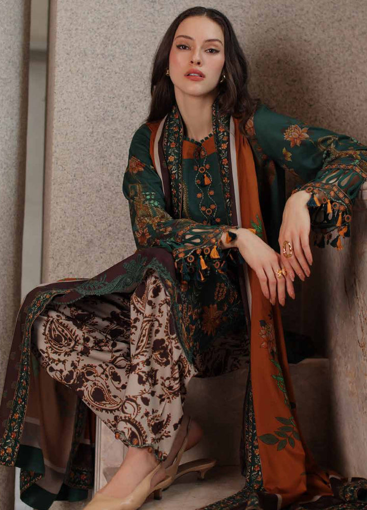 Aniiq by Charizma Unstitched Embroidered Linen 3 Piece Suit CHR26UAL ANW7-16 - Casual Collection