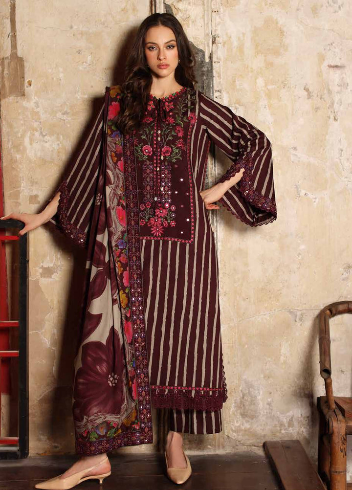 Combination by Charizma Unstitched Embroidered Linen 3 Piece Suit CHR26UCL CCW7-02 - Casual Collection