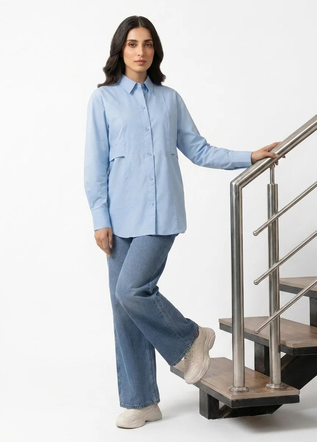 Menaal Women RTW Solids Cotton 1 Piece LUNA SKY - Western Collection