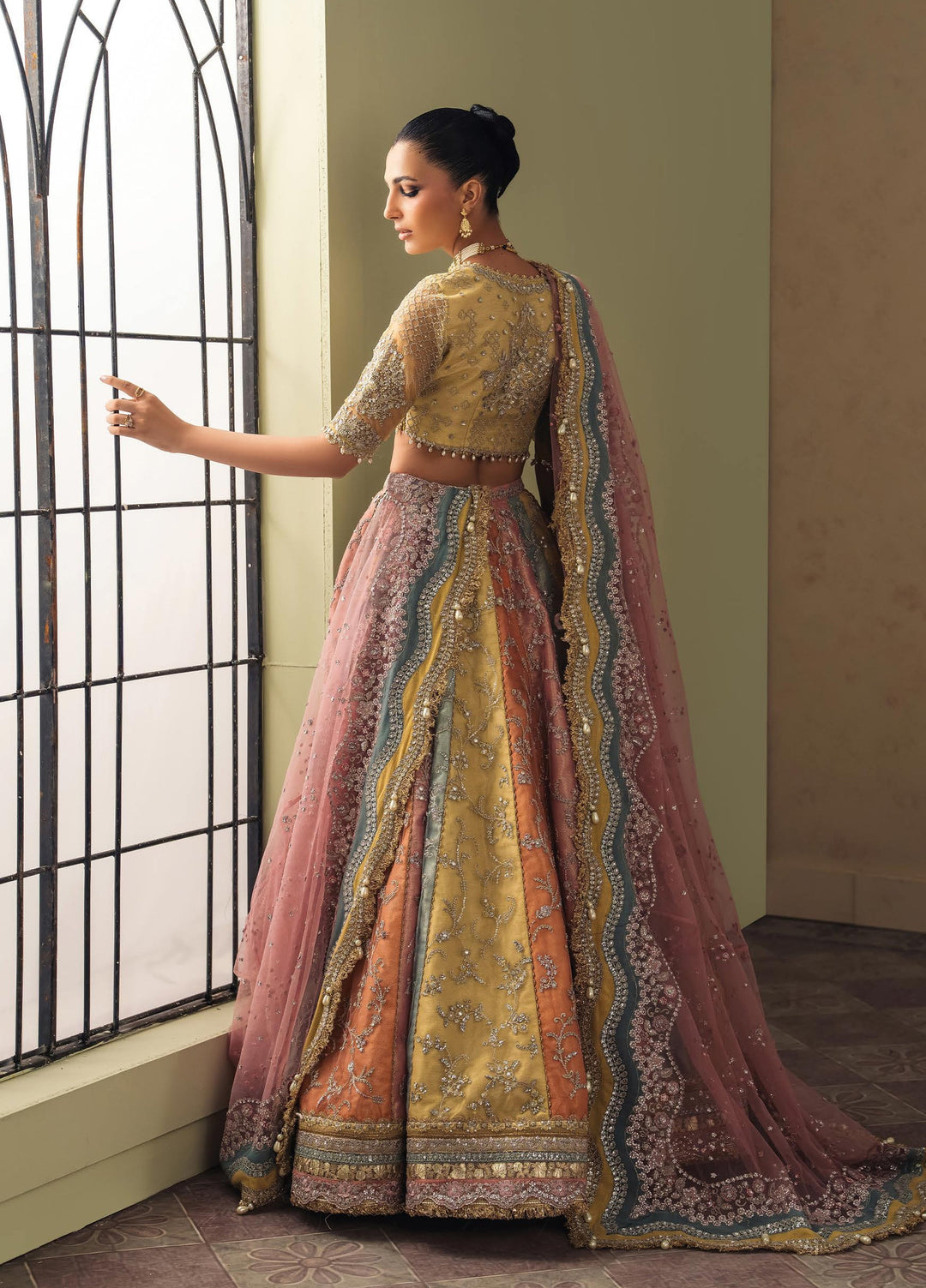 Luminara by Ayzel Unstitched Embroidered Net 3 Piece Suit AAF26UWL MEIRAL AYZ-178 - Wedding Collection