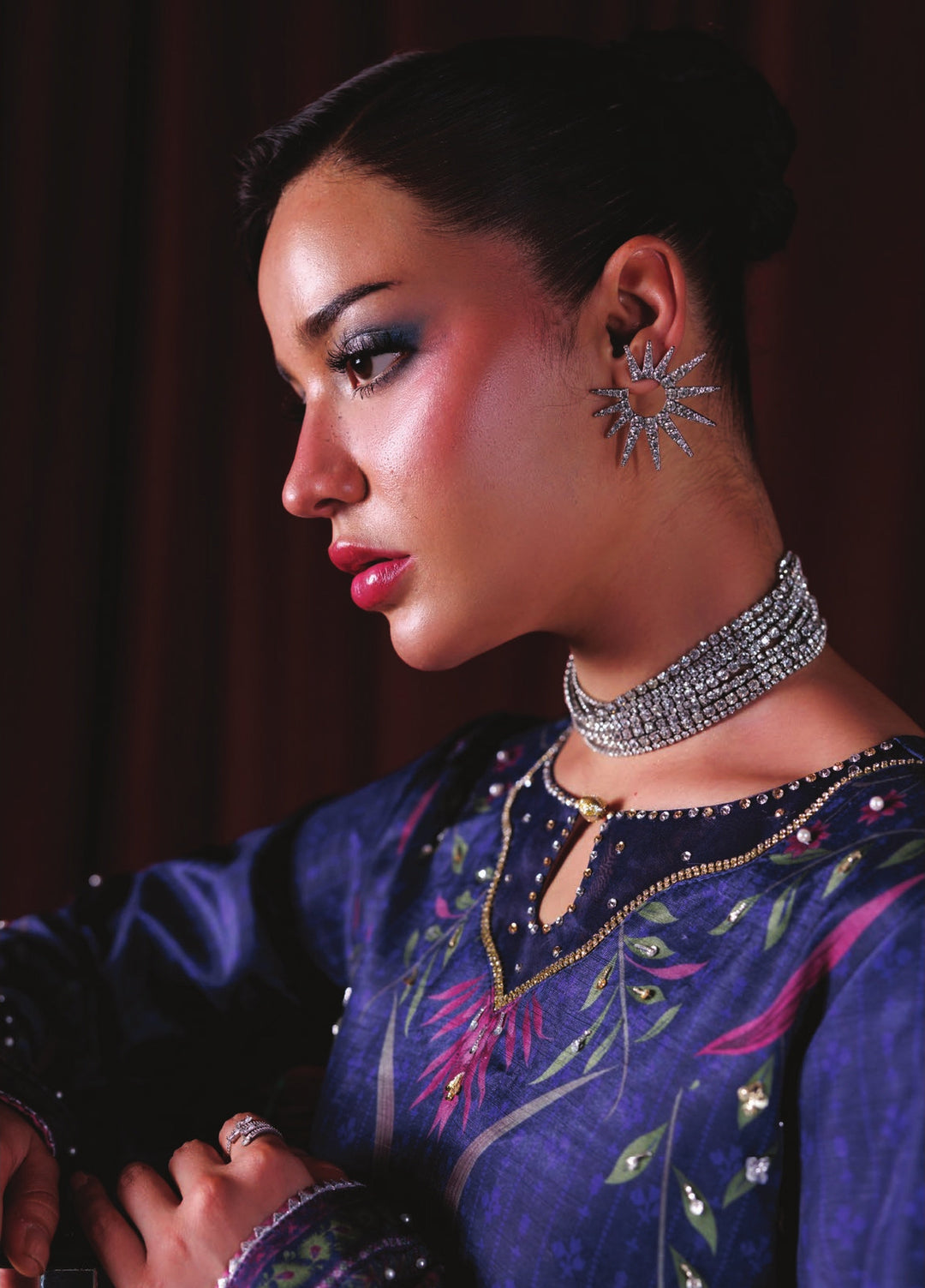 Luxe by Rang Rasiya Unstitched Printed Raw Silk 3 Piece Suit RR26ULS Eclat - Festive Collection