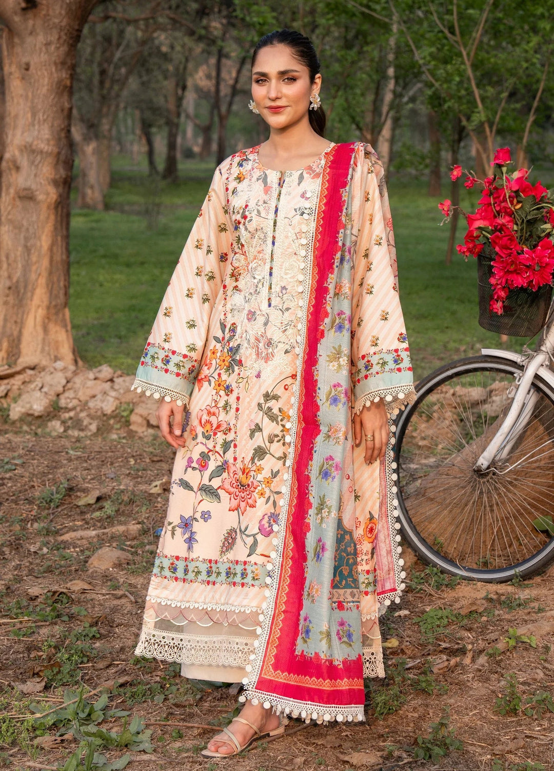 Chandan Nagri Women RTW Embroidered Lawn 3 Piece Suit Li Wei - Festive Collection