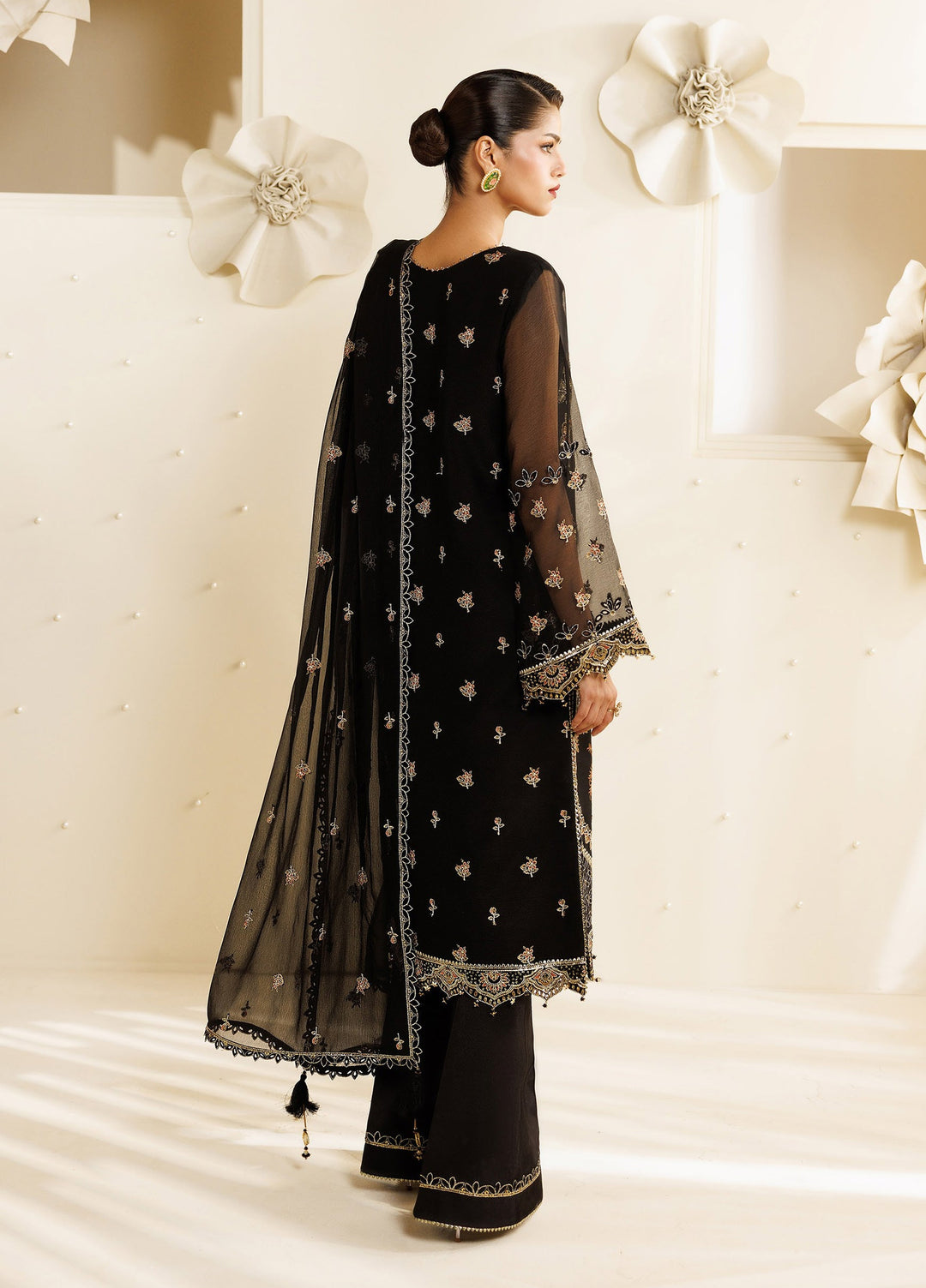 Sireine by Alizeh Fashion Unstitched Embroidered Chiffon 3 Piece Suit AF26UCS AF-CH-2294-HALO - Festive Collection